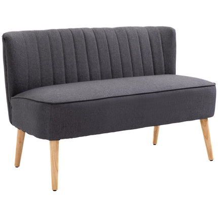 2-Seater Sofa, Soft Cushions, Easy-Care Cover, Dark Grey