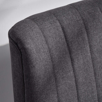 2-Seater Sofa, Soft Cushions, Easy-Care Cover, Dark Grey