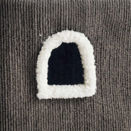 2-Storey Cat House with Sisal Post and Toys - Grey