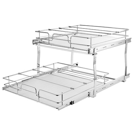 2-Tier Slide-Out Cabinet Organizer, 41 x 53.3 cm