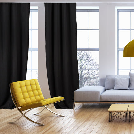 2 blackout curtains with eyelets