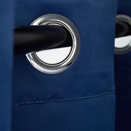 2 blackout curtains with eyelets