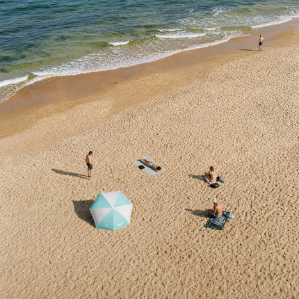 2-in-1 Beach Umbrella – Windbreak, UV, 180 cm Floor