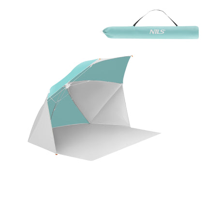 2-in-1 Beach Umbrella – Windbreak, UV, 180 cm Floor