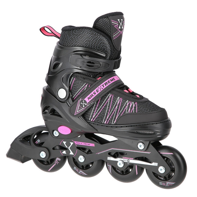 2-in-1 Black/Pink Inline & Ice Skates, Size M (35-38)