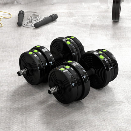 2-in-1 Dumbbell Set, Barbell & Dumbbell, 20 kg, Non-Slip