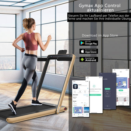 2-in-1 Folding Treadmill, 2.25HP, Dual LED, Remote