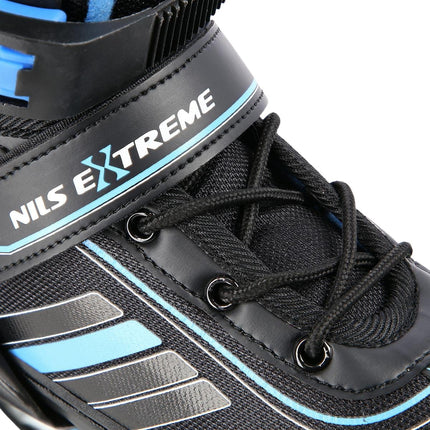 2-in-1 Inline & Ice Skates, Black/Blue, Size L (34-38)