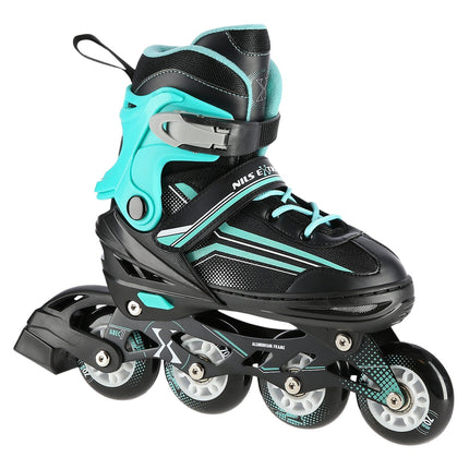 2-in-1 Inline & Ice Skates, Black/Blue, Size M (34-38)