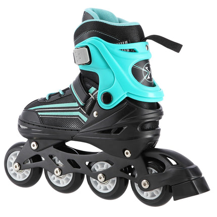 2-in-1 Inline & Ice Skates, Black/Blue, Size M (34-38)