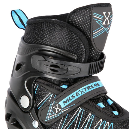 2-in-1 Inline & Ice Skates, Black/Blue, Size M (35-38)