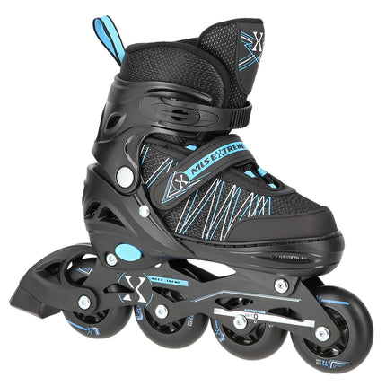 2-in-1 Inline & Ice Skates, Black/Blue, Size M (35-38)