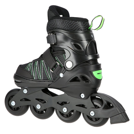 2-in-1 Inline & Ice Skates, Black/Green, Size M (35-38)