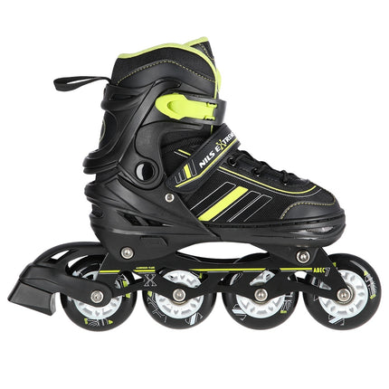 2-in-1 Inline & Ice Skates, Black/Lime, Size L (39-43)