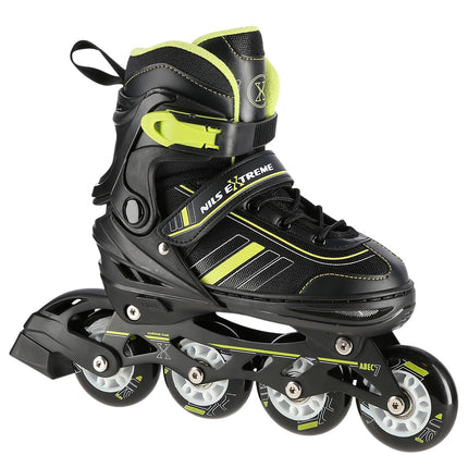 2-in-1 Inline & Ice Skates, Black/Lime, Size L (39-43)