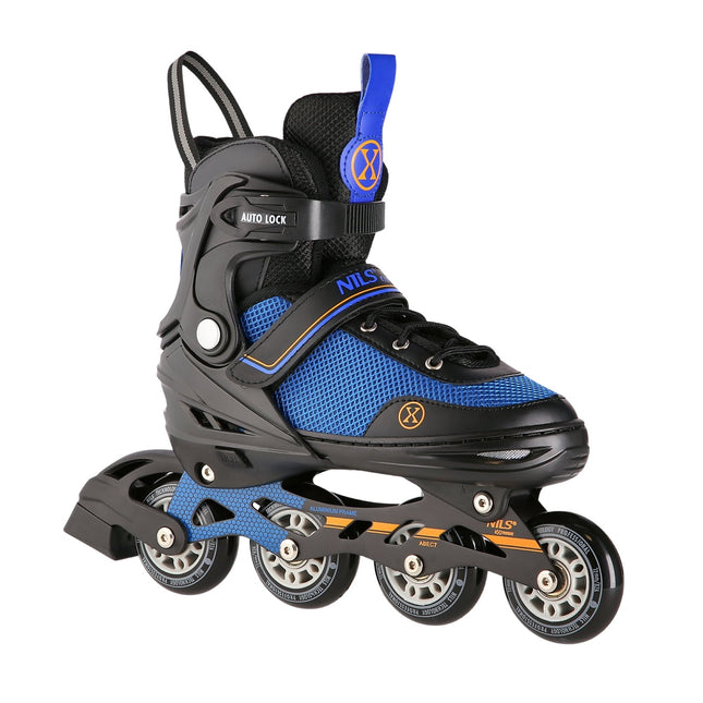 2-in-1 inline- en ijsschaatsen, zwart-oranje, maat S (29-33)