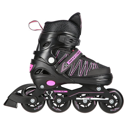 2-in-1 Inline & Ice Skates, Black/Pink, Size S (31-34)