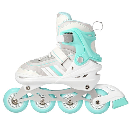 2-in-1 Inline & Ice Skates, White/Blue, Size L (39-43)