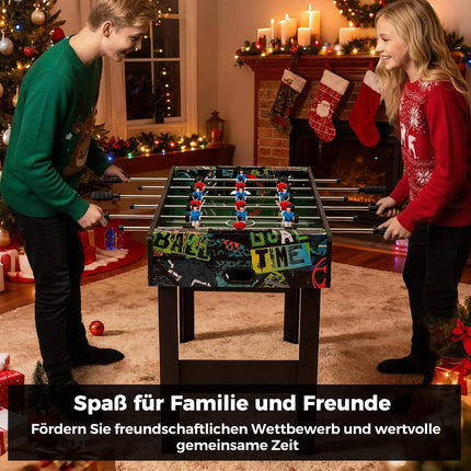 2-in-1 Mini Foosball Table, Detachable Legs, 86cm