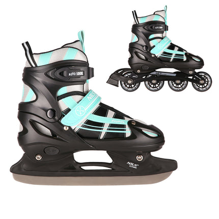 2-in-1 Mint Inline & Ice Skates, Size L (39-42)
