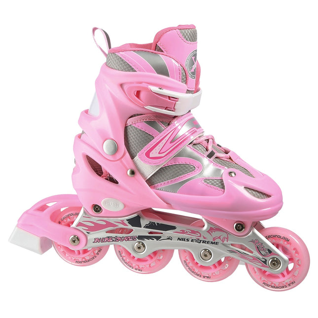 2-in-1 Pink Inline & Ice Skates, Size S (31-34)