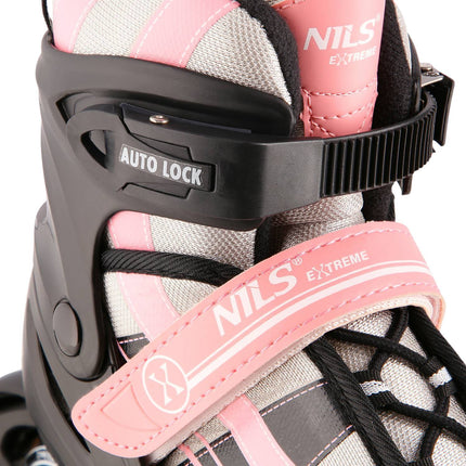 2-in-1 Pink-White Inline & Ice Skates, Size L (39-42)