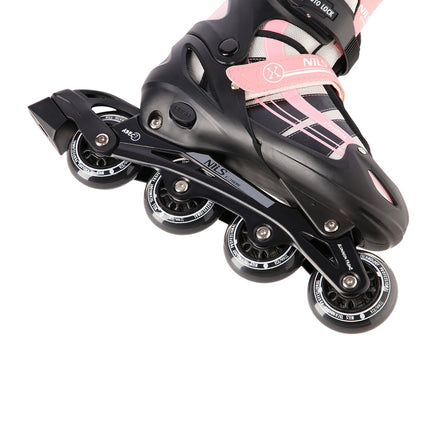 2-in-1 Pink-White Inline & Ice Skates, Size L (39-42)
