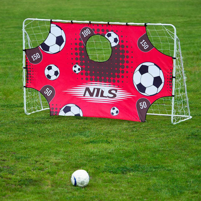 2-in-1 Soccer Goal with Net & Target Panel