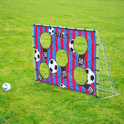 2-in-1 Soccer Goal with Net & Target Panel