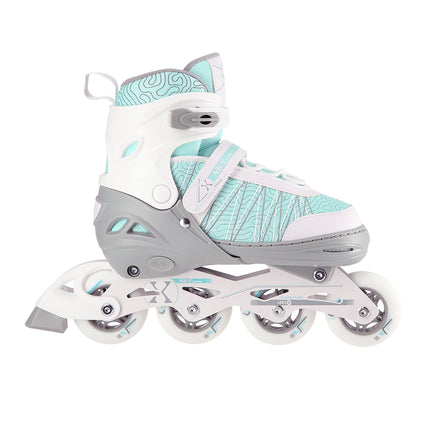 2-in-1 White-Mint Inline & Ice Skates, Size L (39-42)