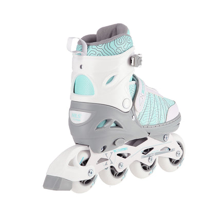 2-in-1 White-Mint Inline & Ice Skates, Size L (39-42)