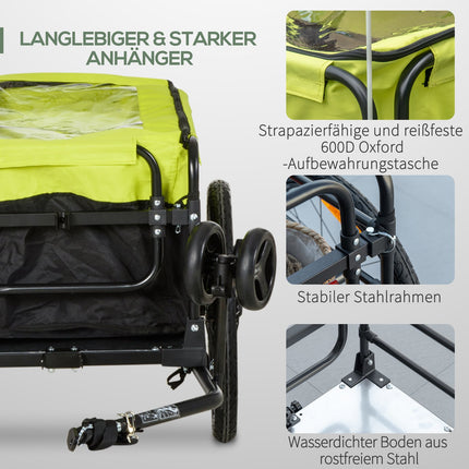 Truck with brake, cover and 40 kg load capacity
