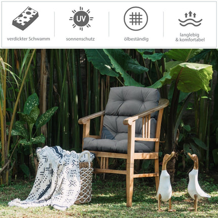 2 in 1 cushions for chair floor chair seat cushions with high adjustable backrest grey