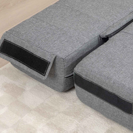 Folding 2-in-1 sofa bed, Linen Look for living room