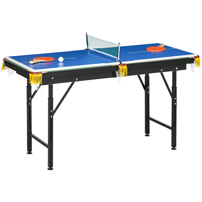 2-in-1 game table - pool and table tennis, adjustable height