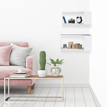 2 pcs. corner shelves