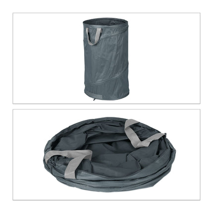 2 pcs. garden sacks 120-litre grey