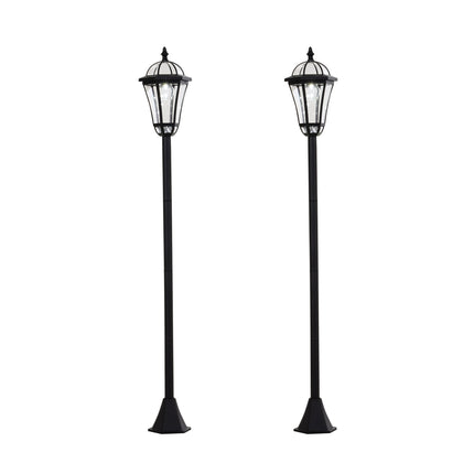 Solar LED Street Light, IP44 Waterproof, Energy Efficient, Black