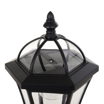 Solar LED Street Light, IP44 Waterproof, Energy Efficient, Black
