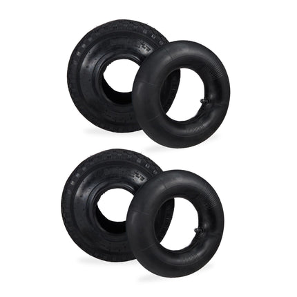 2 tires for sack cart 3.00-4 with hose