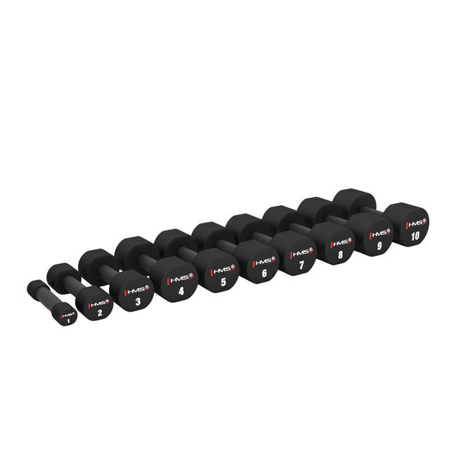 2 x 2 kg polyurethaan halters - duurzame fitnessgewichten