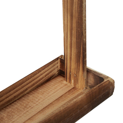 2x Bird feeders in wood