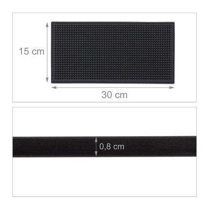 2x bar mat 30x15 cm