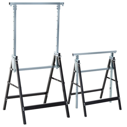 Adjustable Folding Steel Brace - Heavy Duty, Black