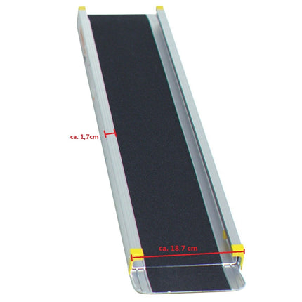 2 x scalable non-slip aluminum access ramp telescopic ramp
