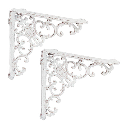2x shelf bracket forged in cast iron