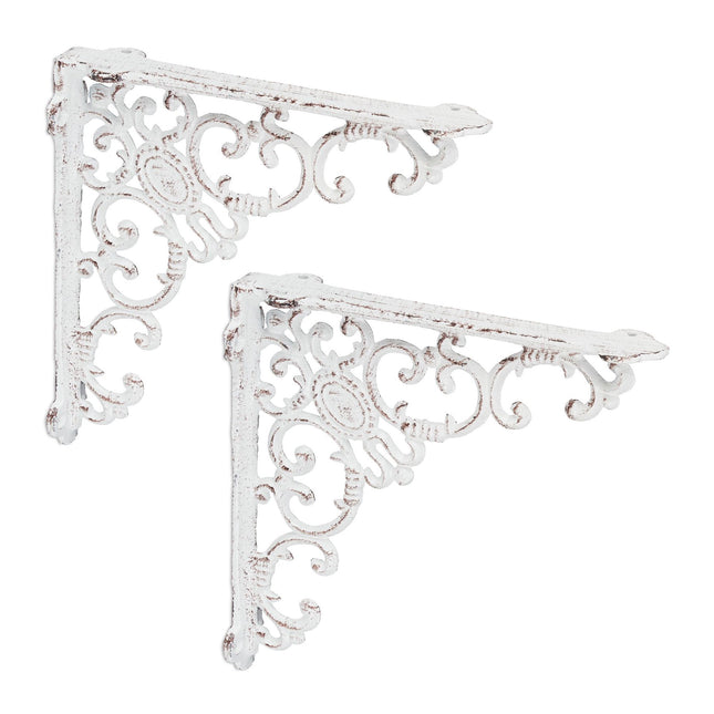 2x shelf bracket forged in cast iron