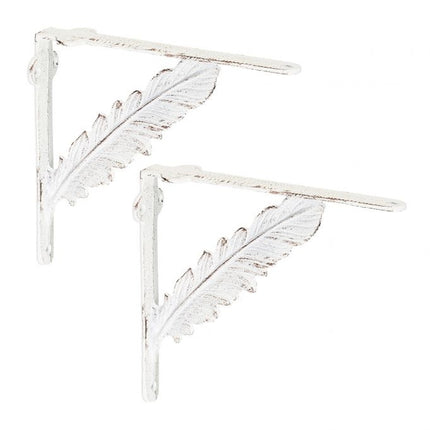 2x shelf bracket in cast iron with spring