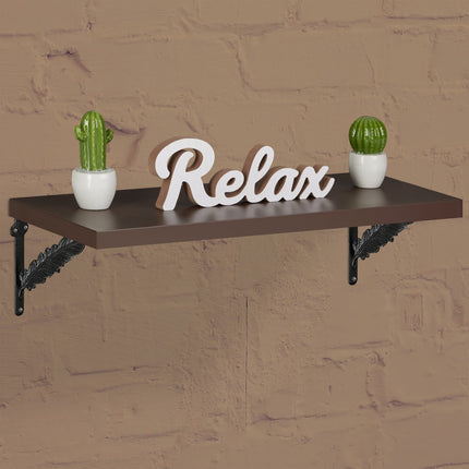 2x shelf bracket in cast iron with spring