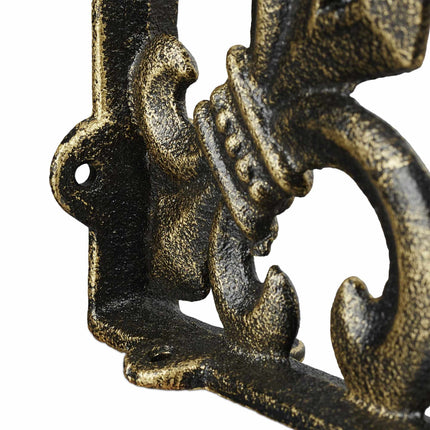 2x shelf bracket with French lily cast iron